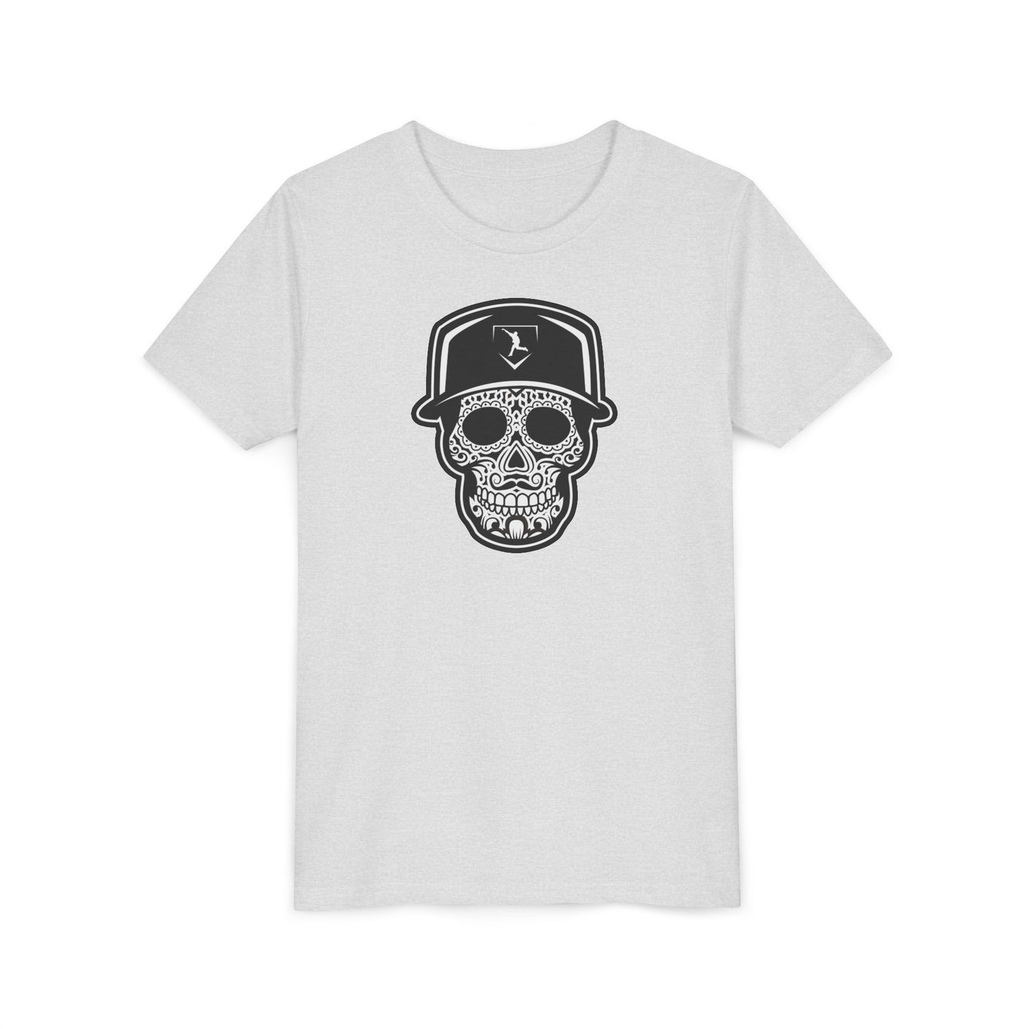 Youth | Day of the Dead | Black and White Skull Graphic Tee