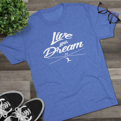 Live Your Dream Graphic Tee - White Lettering