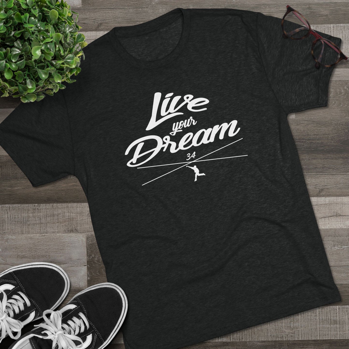 Live Your Dream Graphic Tee - White Lettering