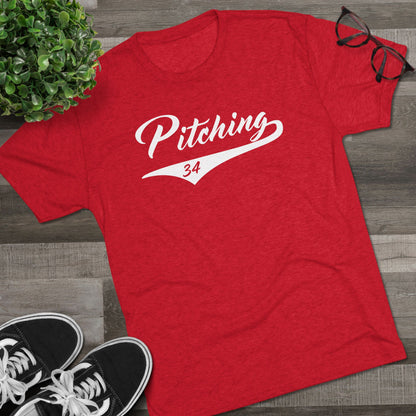 Pitching Graphic Tee - White Lettering