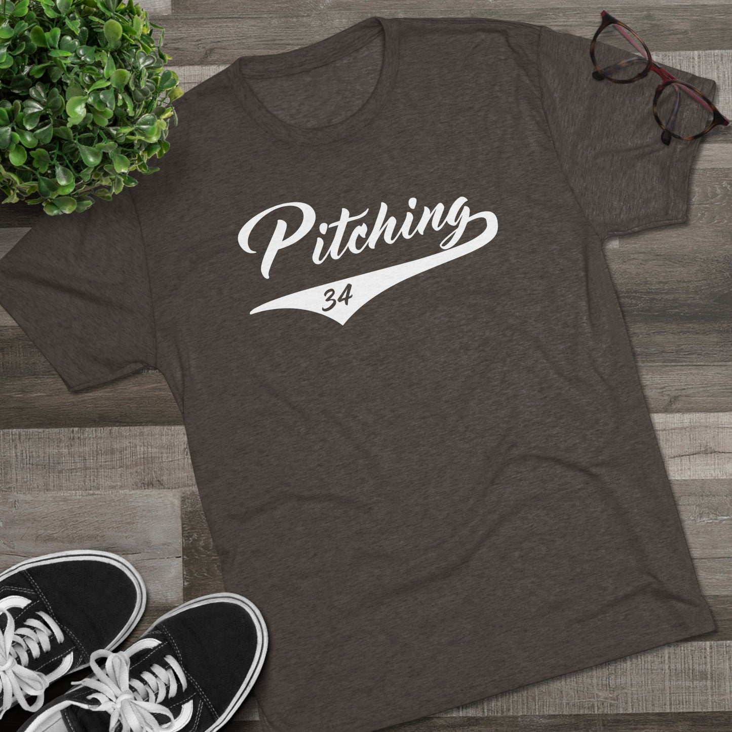 Pitching Graphic Tee - White Lettering