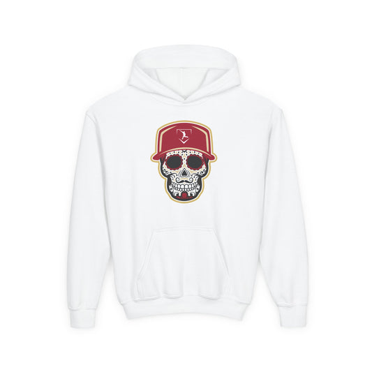 Youth | Day of the Dead | Red and Yellow Skull Hoodie