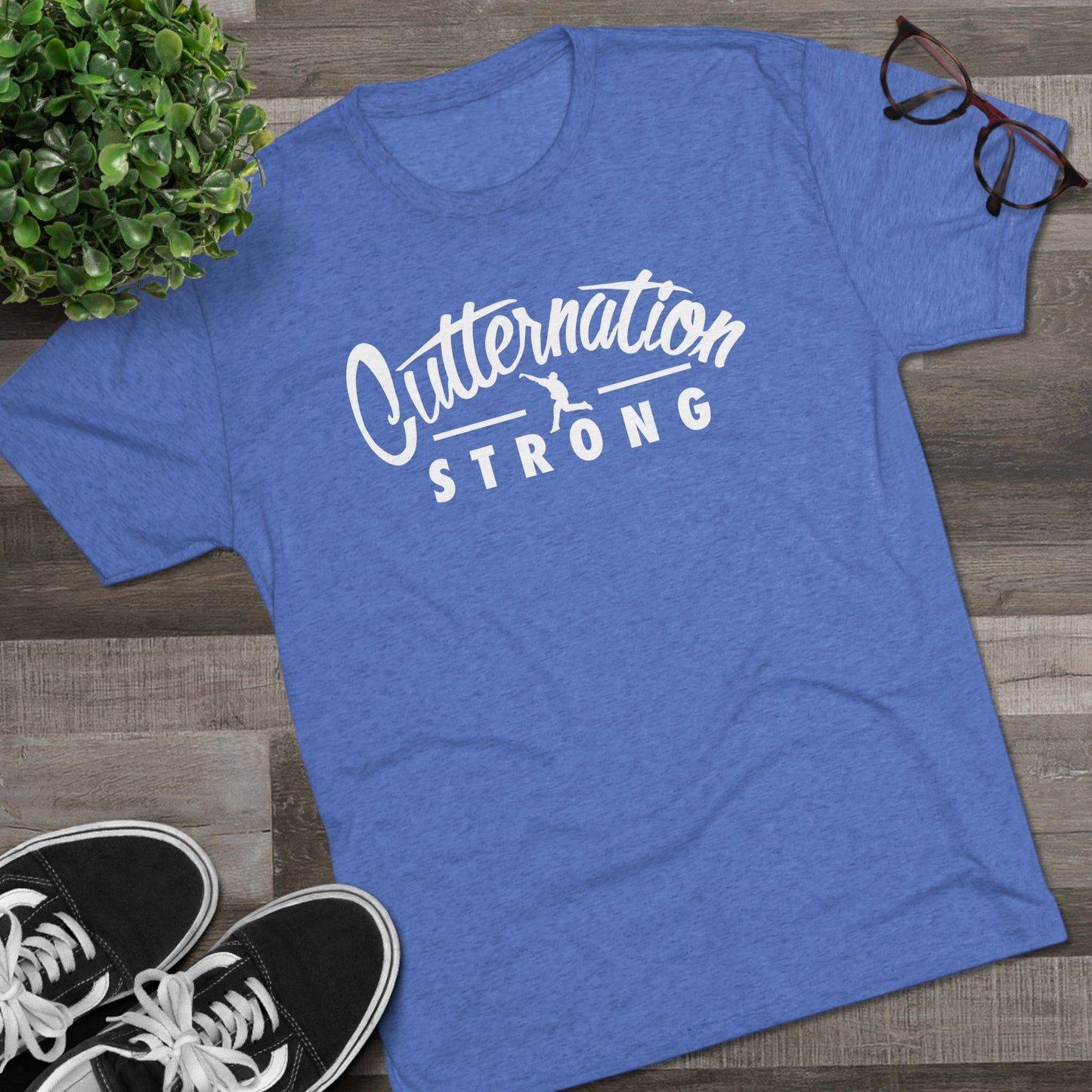 Logo | Cutternation Strong Graphic Tee - White Logo