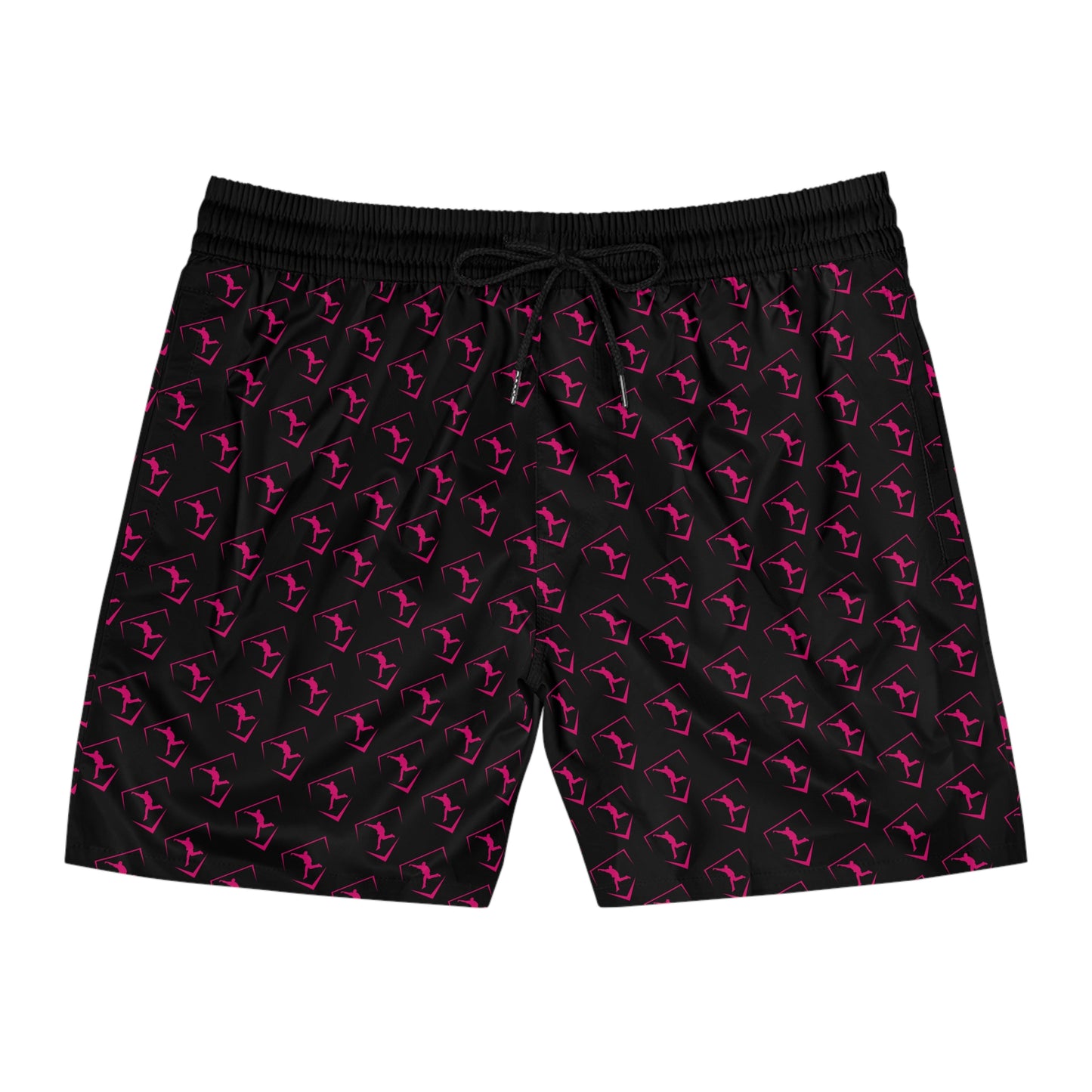 Men's Mid-Length Training Shorts | Pattern Logo Pink