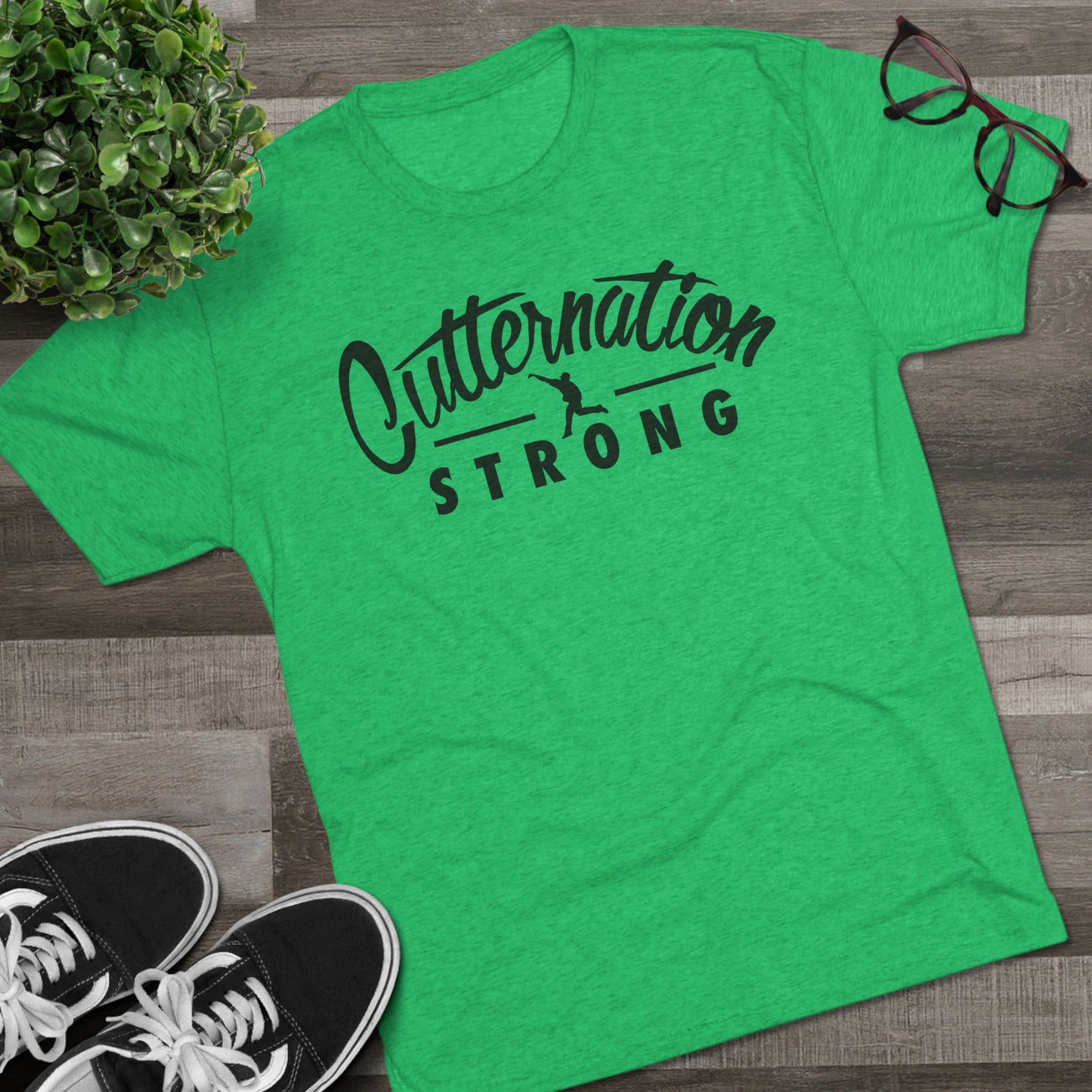 Logo | Cutternation Strong Graphic Tee - Black Logo