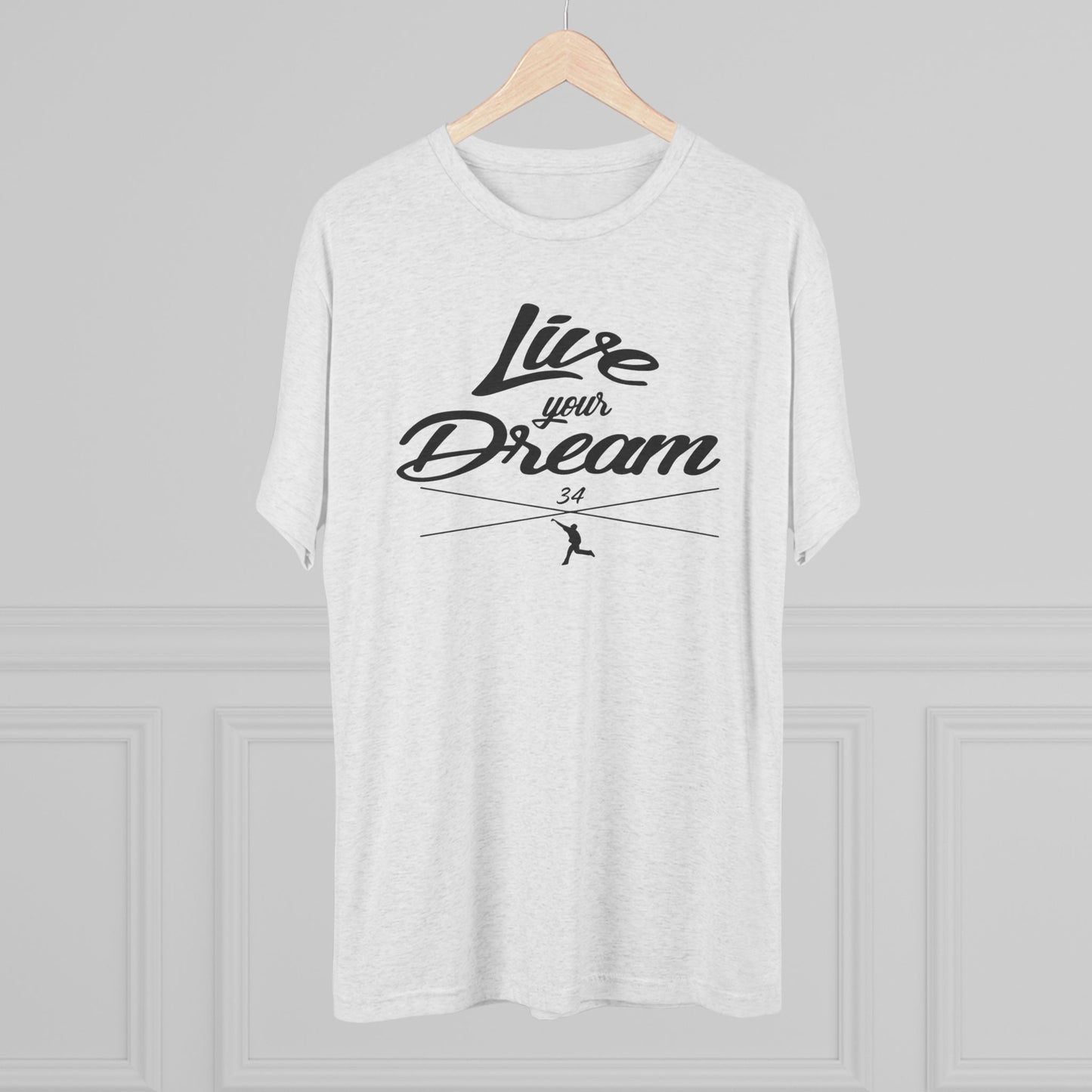 Live Your Dream Graphic Tee  - Black Lettering