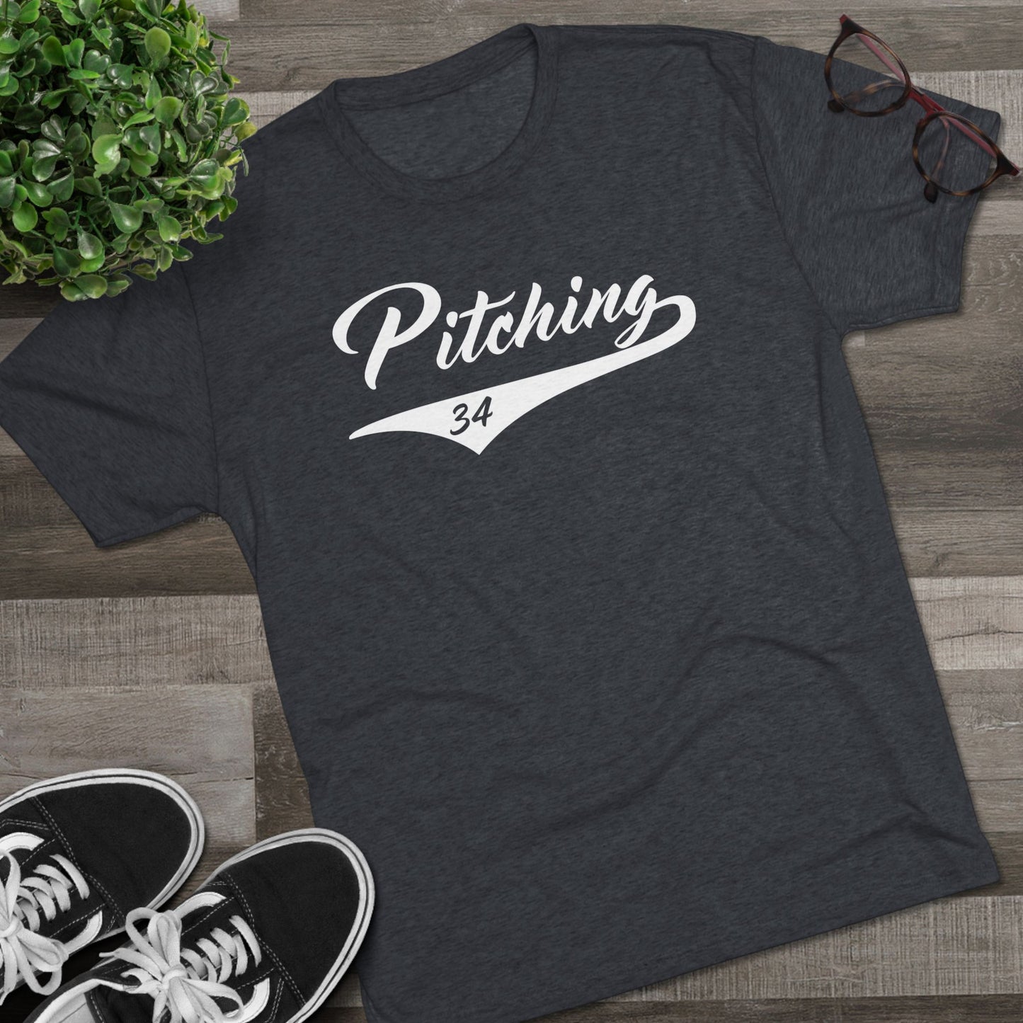 Pitching Graphic Tee - White Lettering