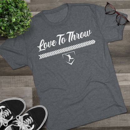 Love to Throw Graphic Tee - White Lettering