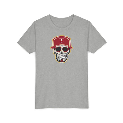 Youth | Day of the Dead | Red and Yellow Skull Graphic Tee