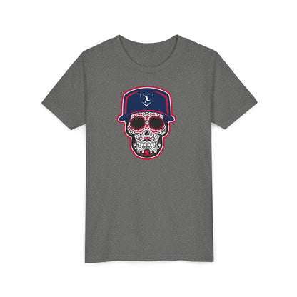 Youth | Day of the Dead | Navy and Red Skull Graphic Tee