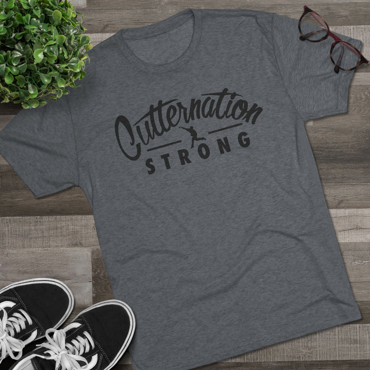 Logo | Cutternation Strong Graphic Tee - Black Logo