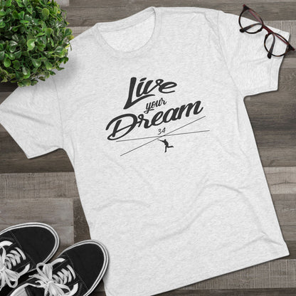 Live Your Dream Graphic Tee  - Black Lettering