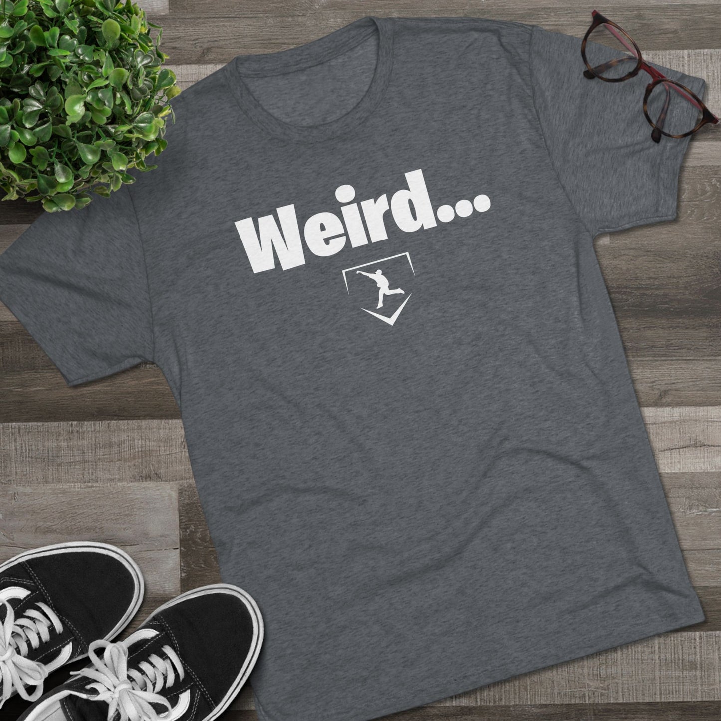 Weird Graphic Tee - White Lettering