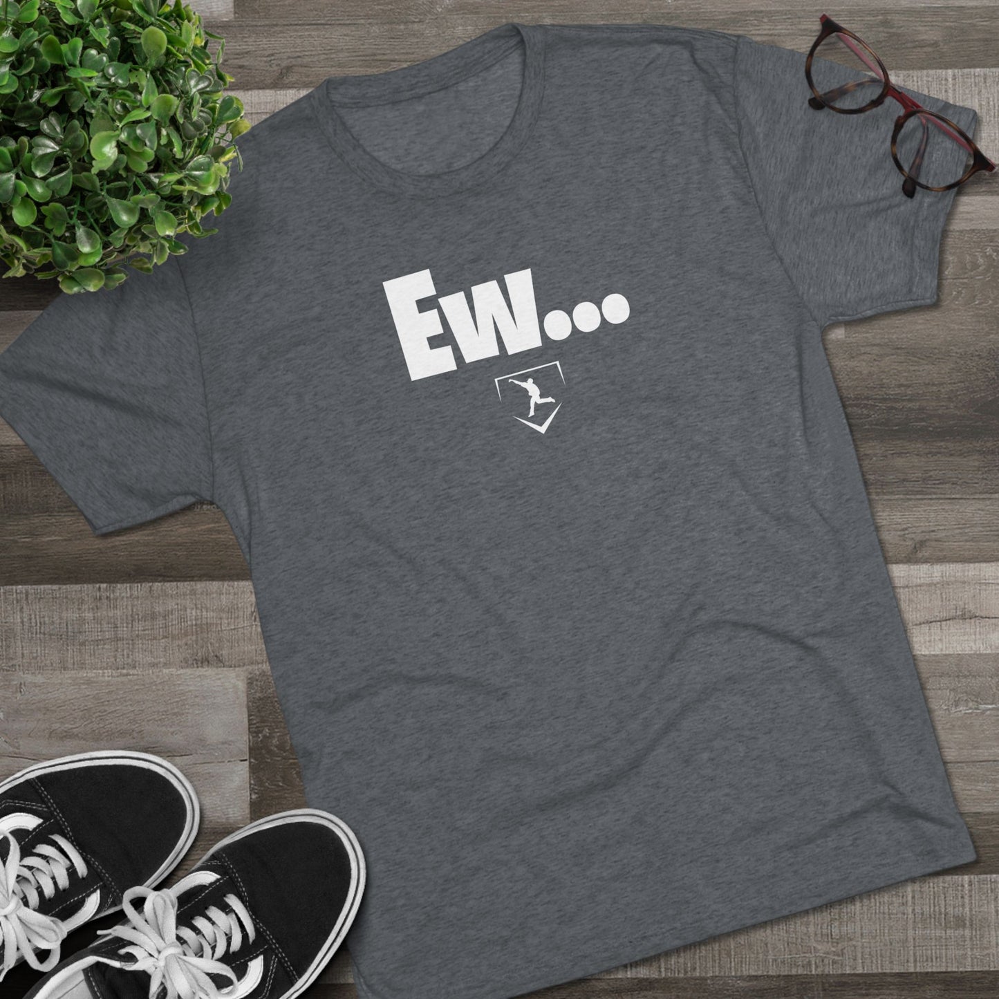 Ew Graphic Tee - White Lettering