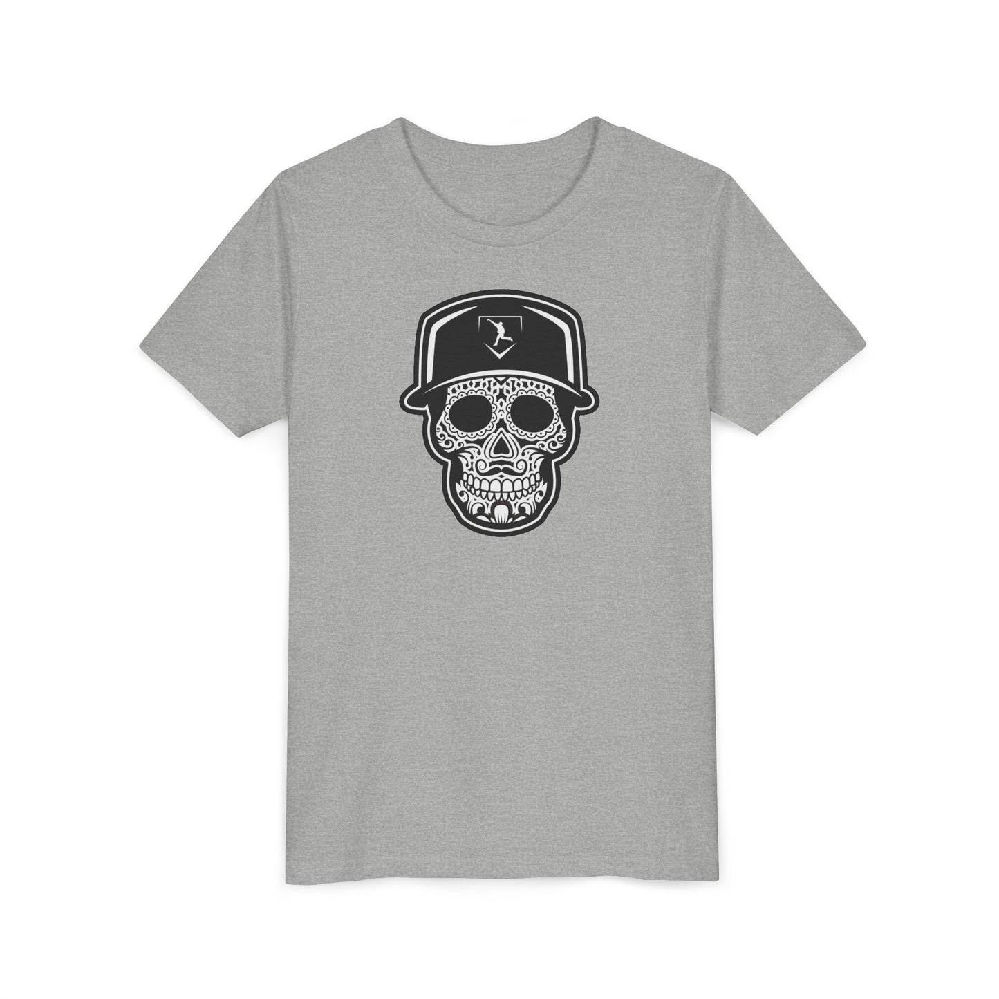 Youth | Day of the Dead | Black and White Skull Graphic Tee