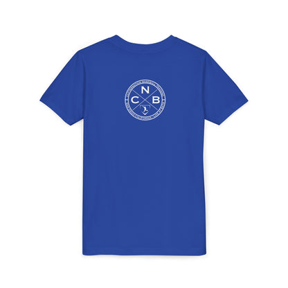 Youth | Day of the Dead | Blue and White Skull Graphic Tee