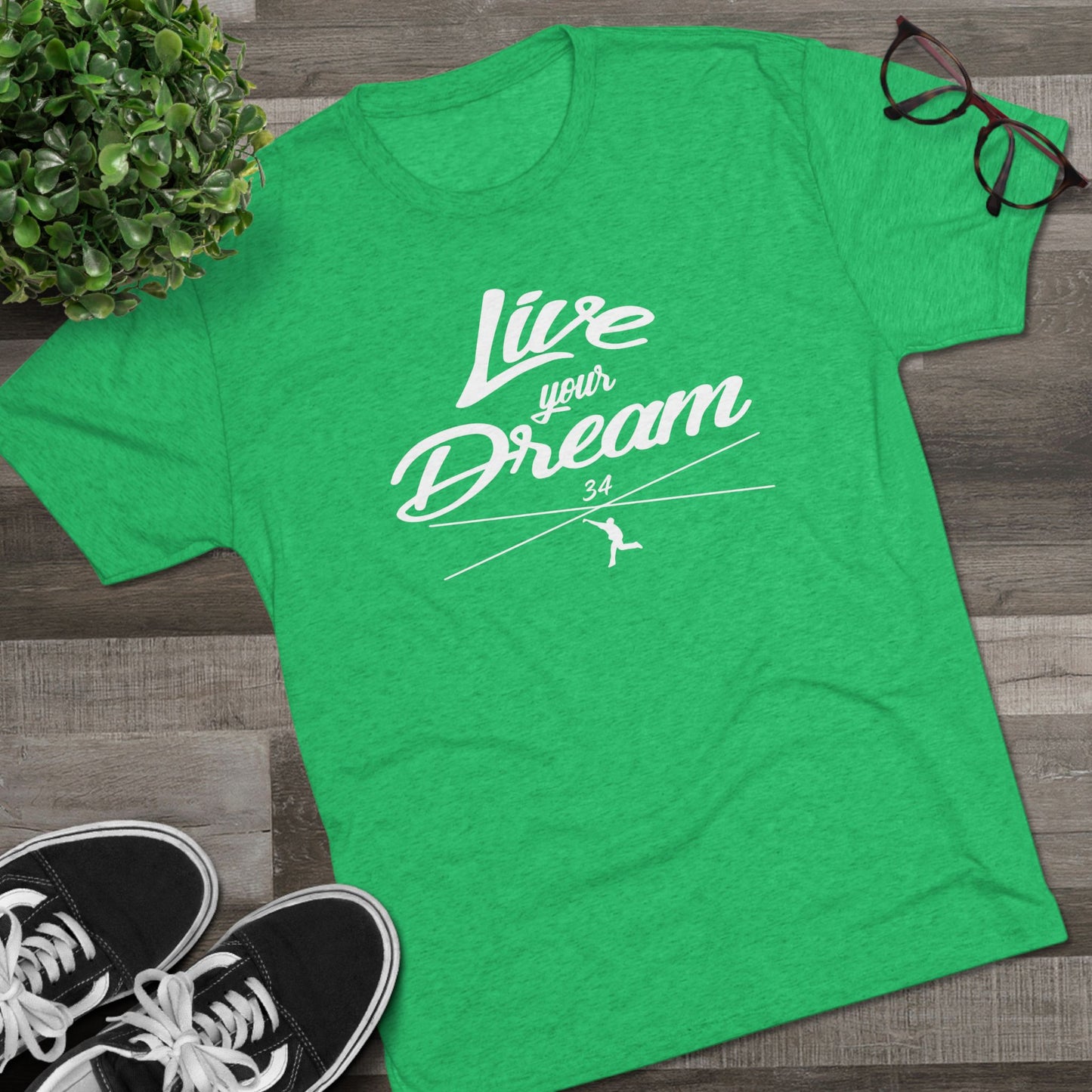 Live Your Dream Graphic Tee - White Lettering