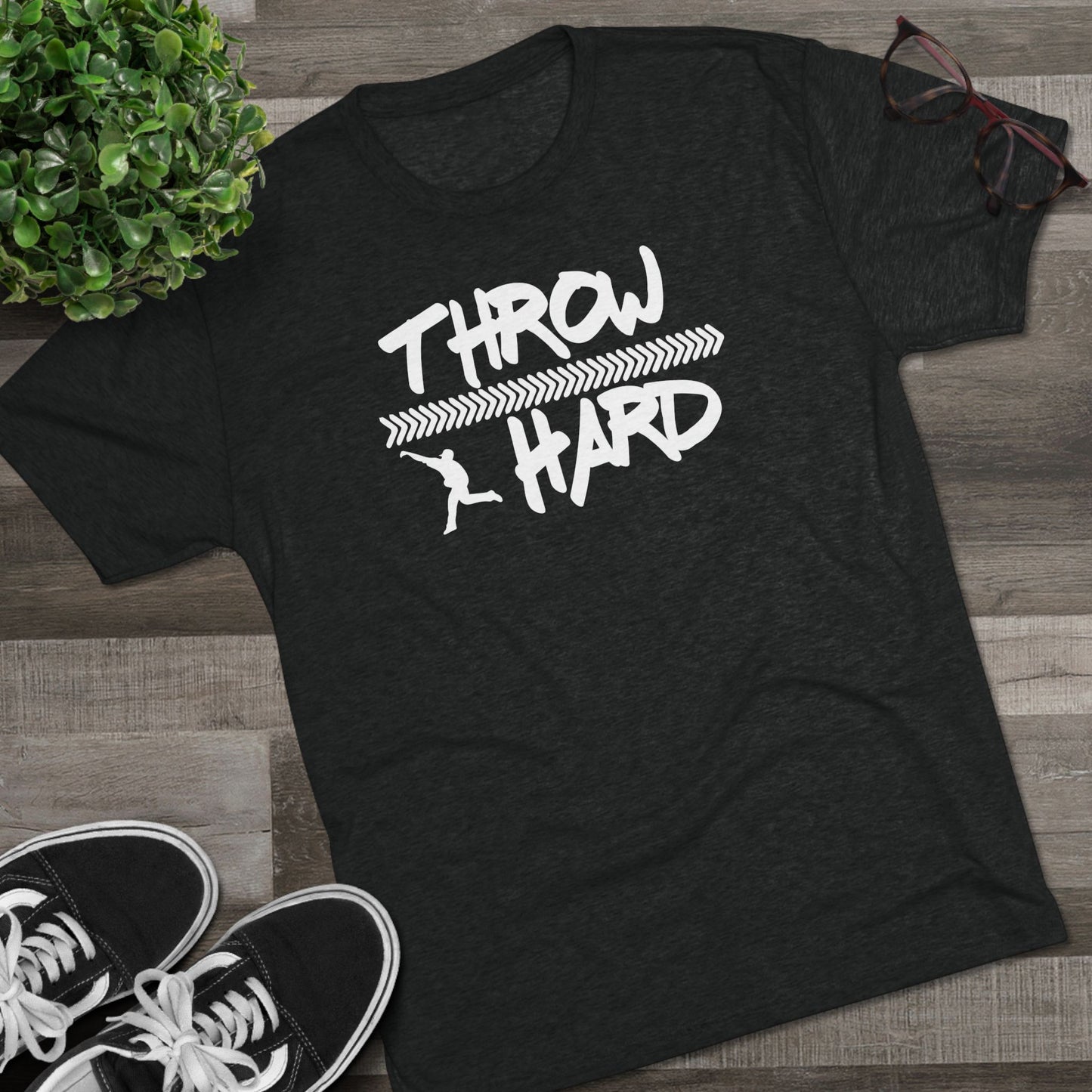 Throw Hard Graphic Tee - White Lettering