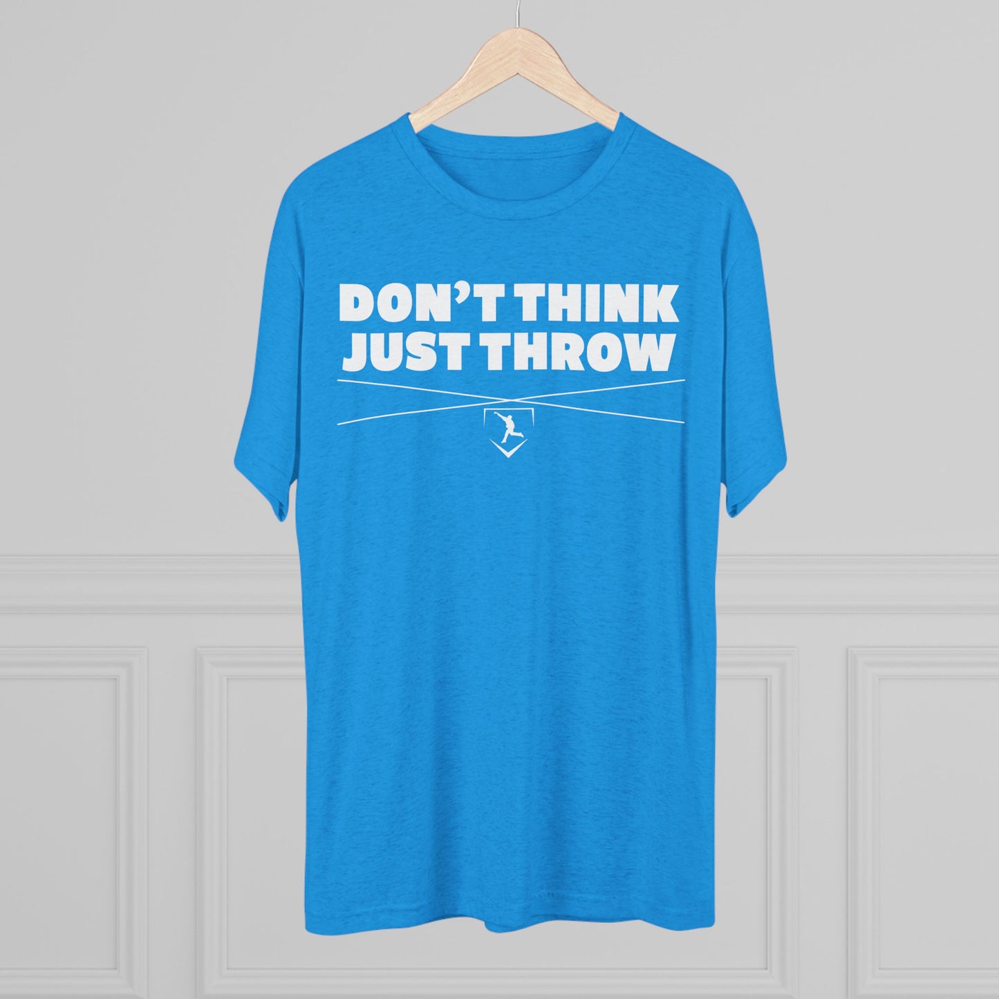 Don't Think Just Throw Graphic Tee - White Lettering