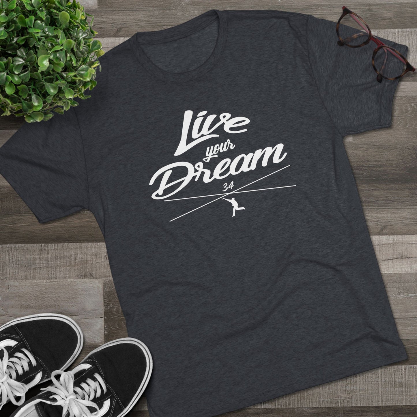 Live Your Dream Graphic Tee - White Lettering