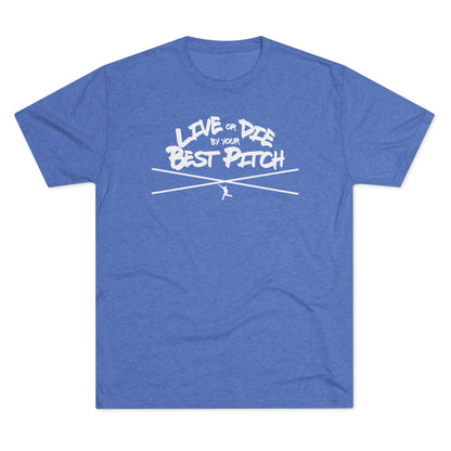 Live or Die by Your Best Pitch Graphic Tee - White Lettering