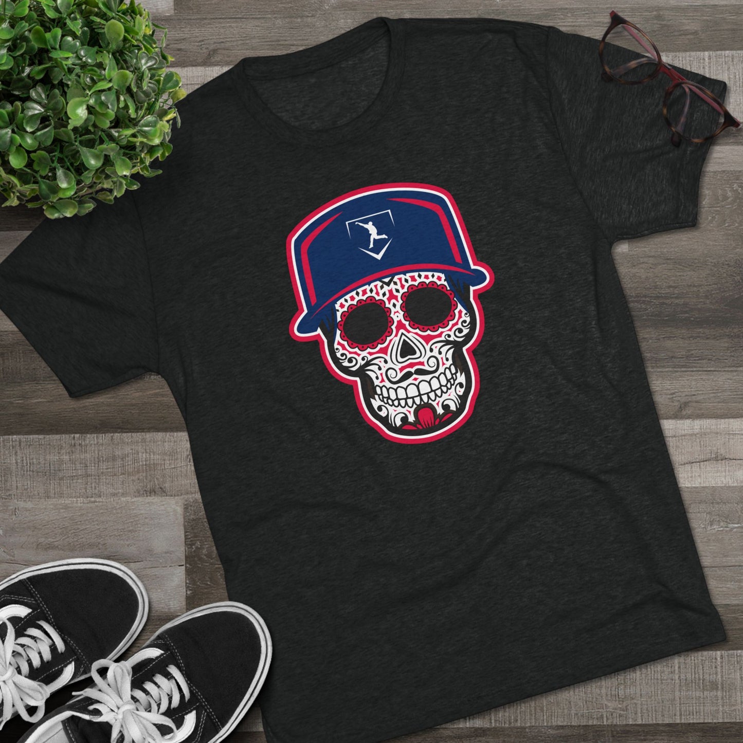 Day of the Dead | Navy Skull Graphic Tee