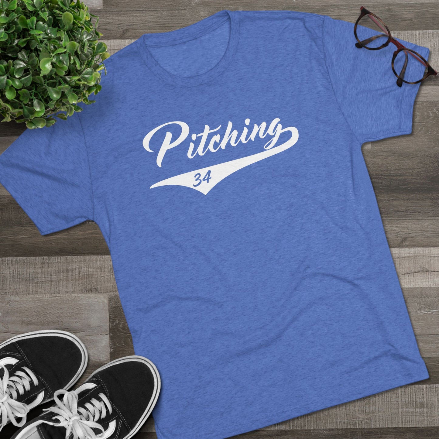 Pitching Graphic Tee - White Lettering