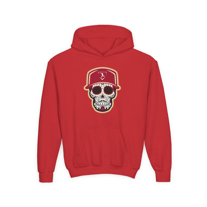 Youth | Day of the Dead | Red and Yellow Skull Hoodie