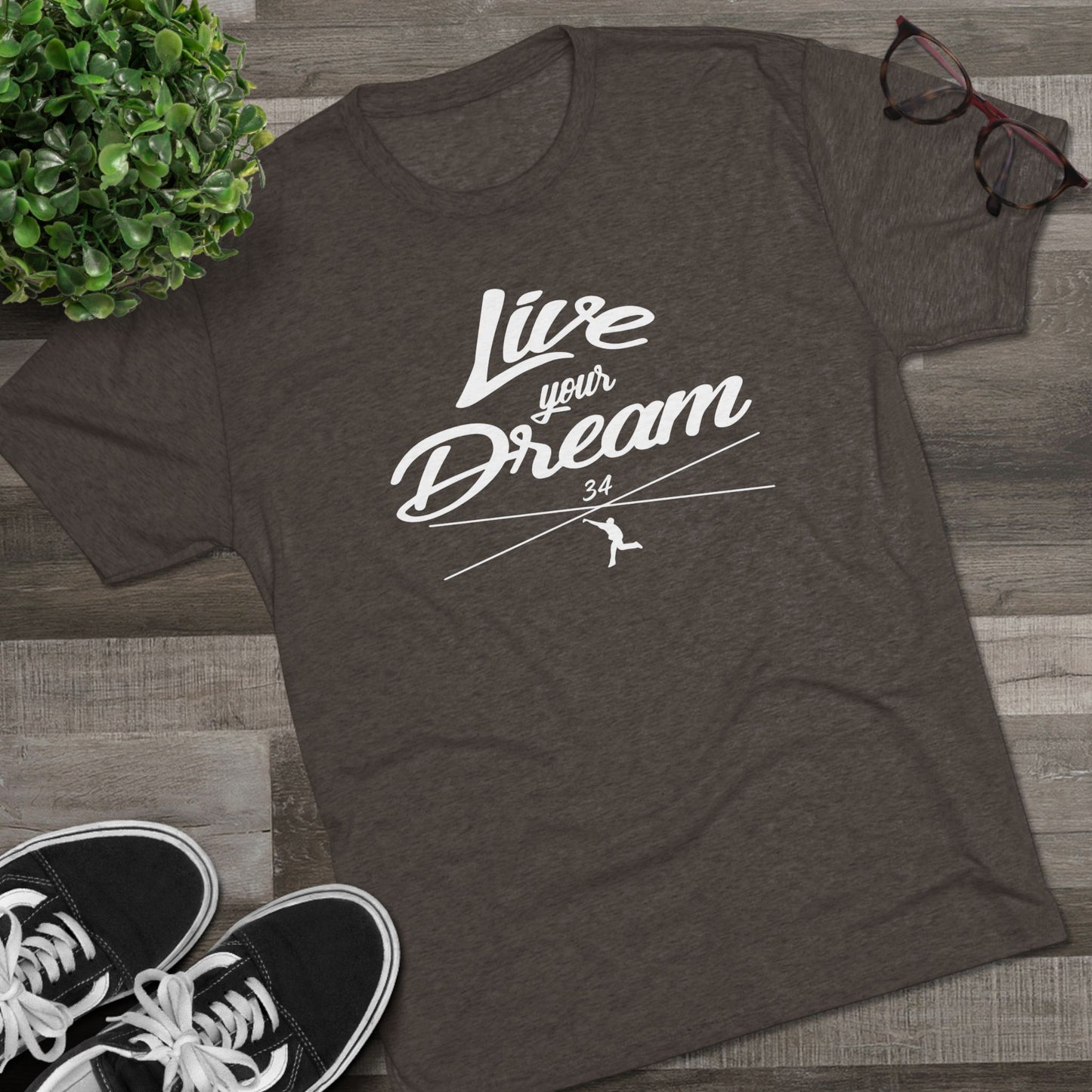 Live Your Dream Graphic Tee - White Lettering