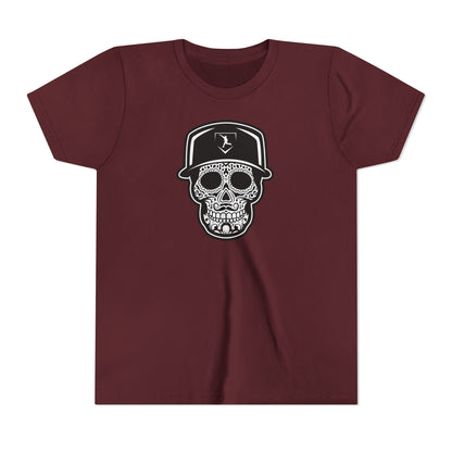 Youth | Day of the Dead | Black and White Skull Graphic Tee