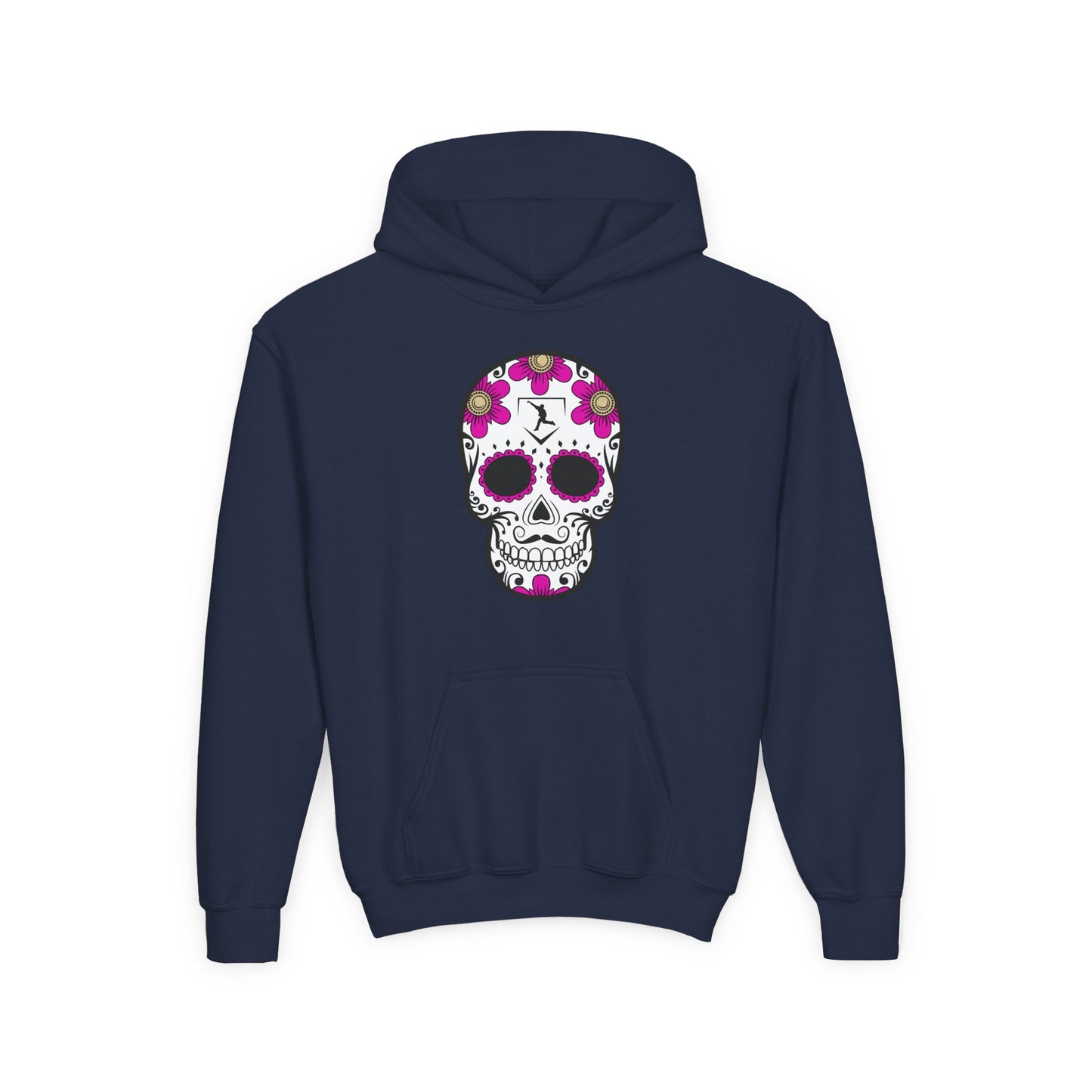 Youth | Day Of The Dead | Pink Flower Hoodie