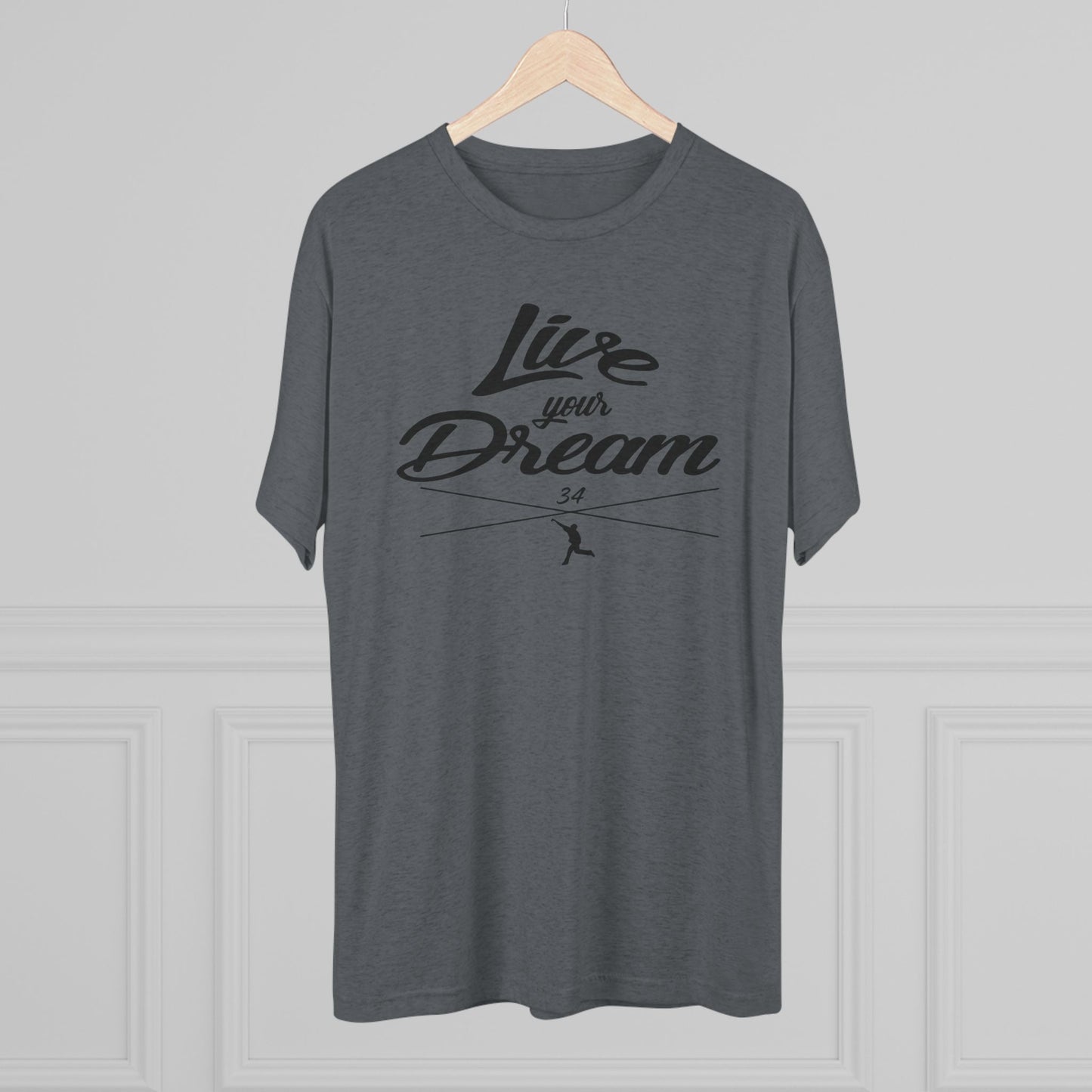 Live Your Dream Graphic Tee  - Black Lettering