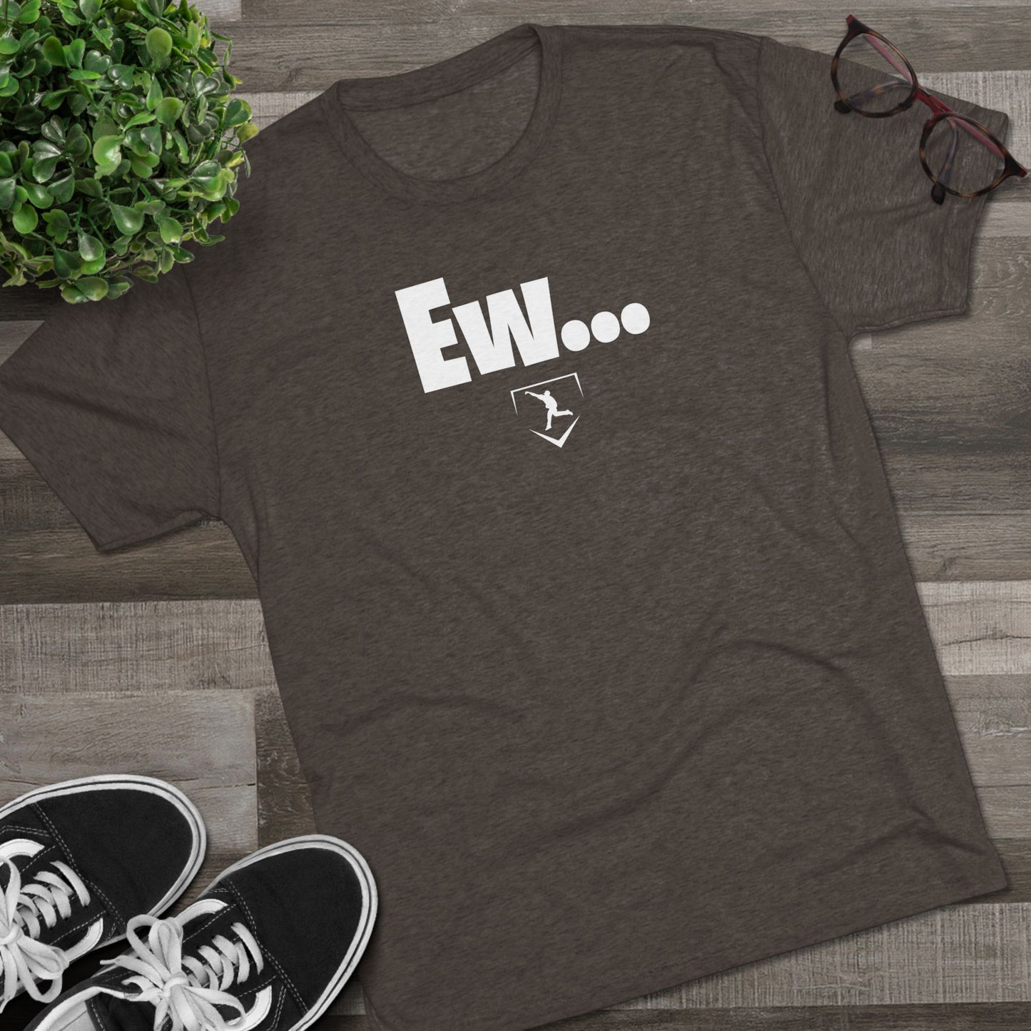 Ew Graphic Tee - White Lettering