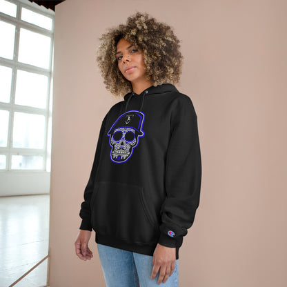 Day of the Dead | Black and Purple Skull Hoodie