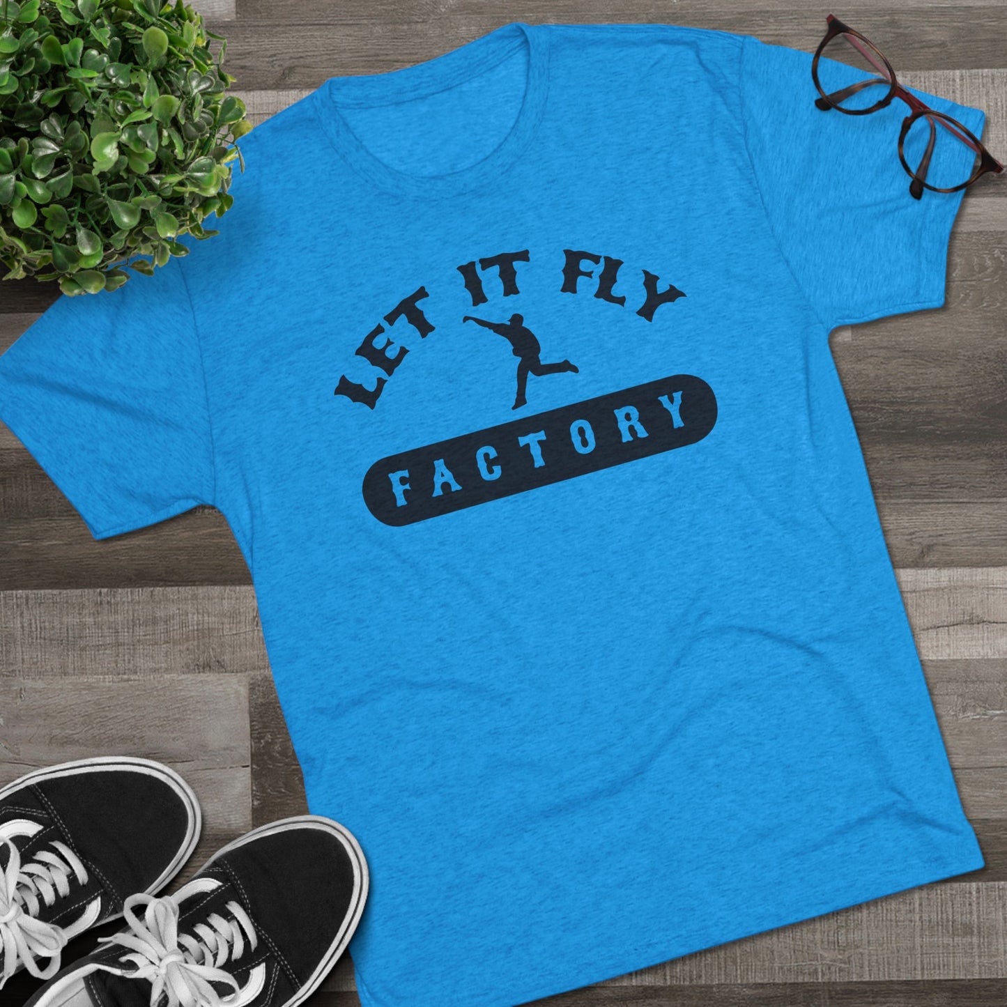 Let It Fly Factory Graphic Tee - Black Lettering