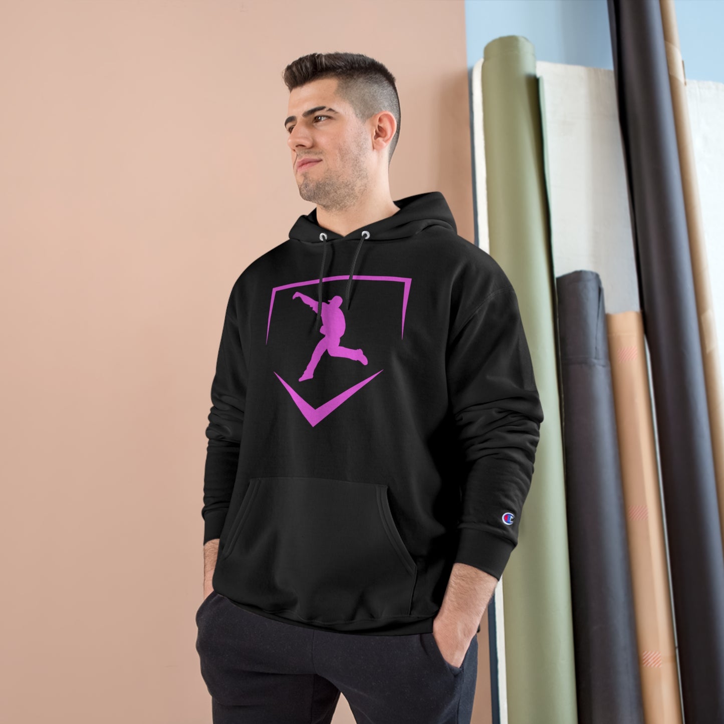 Logo | Home Plate Hoodie - Pink