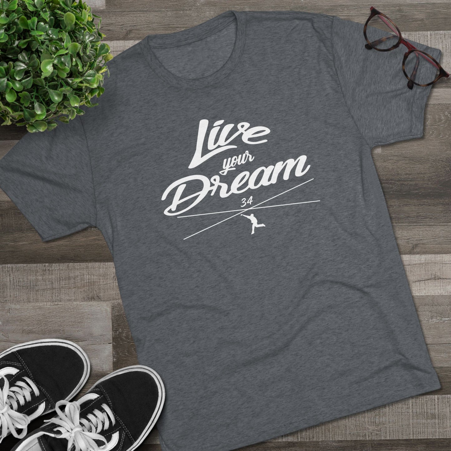 Live Your Dream Graphic Tee - White Lettering