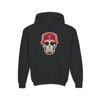 Youth | Day of the Dead | Red and Yellow Skull Hoodie