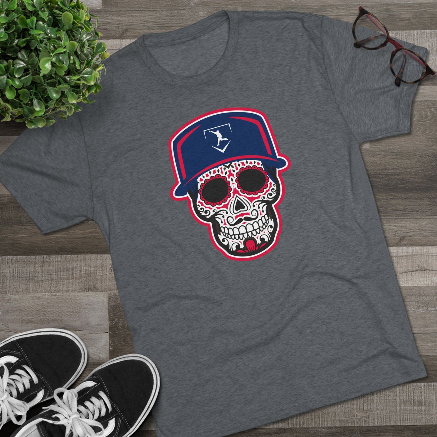 Day of the Dead | Navy Skull Graphic Tee