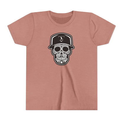 Youth | Day of the Dead | Black and White Skull Graphic Tee