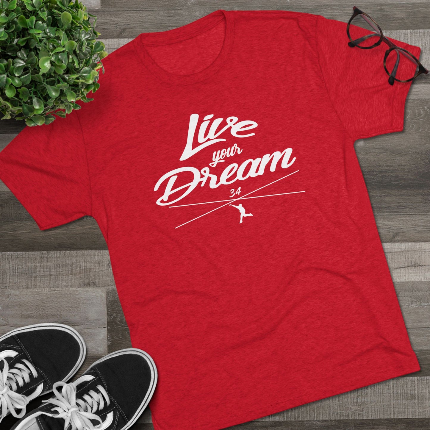 Live Your Dream Graphic Tee - White Lettering