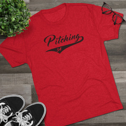 Pitching Graphic Tee - Black Lettering