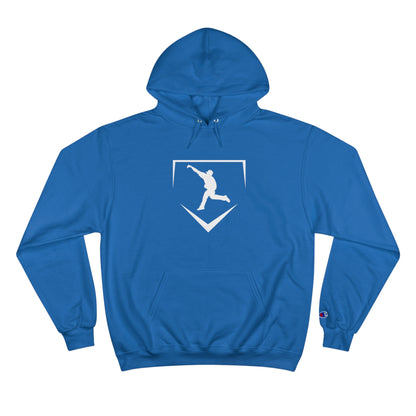 Logo | Home Plate Hoodie - White