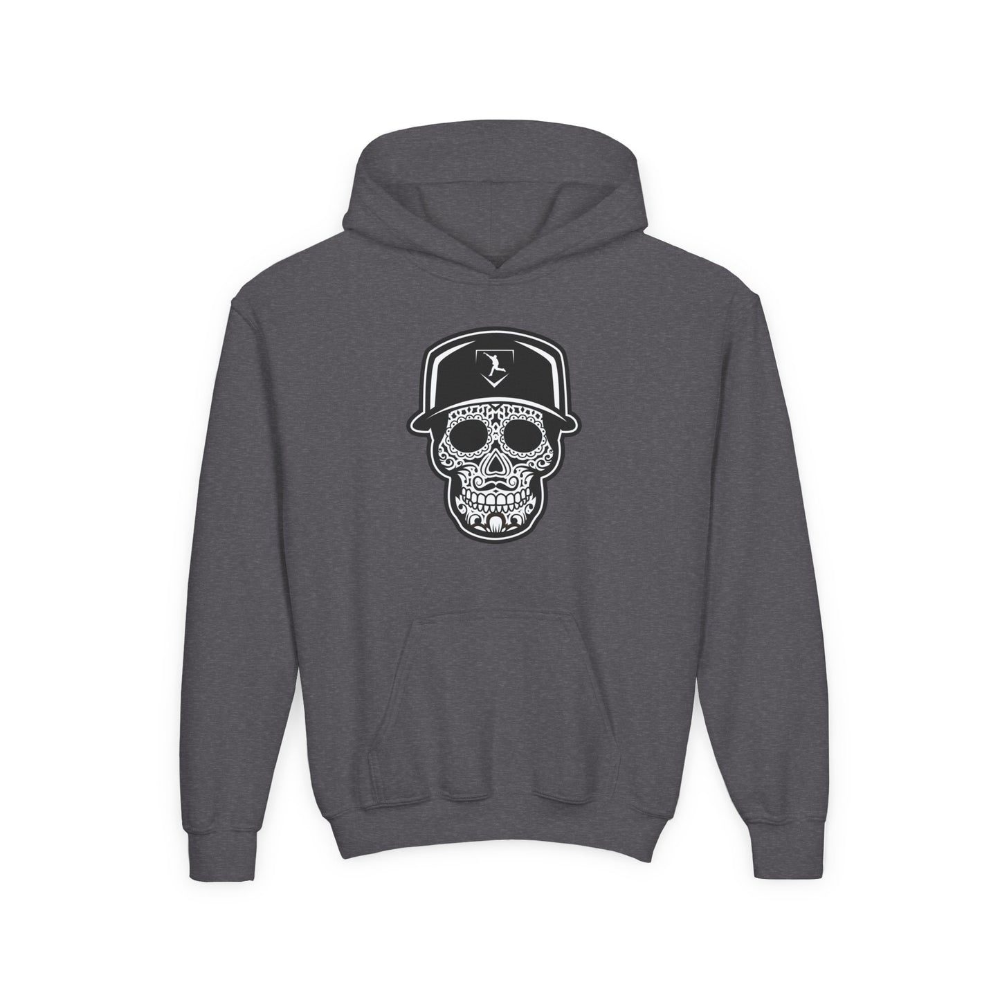 Youth | Day of the Dead | Black and White Skull Hoodie