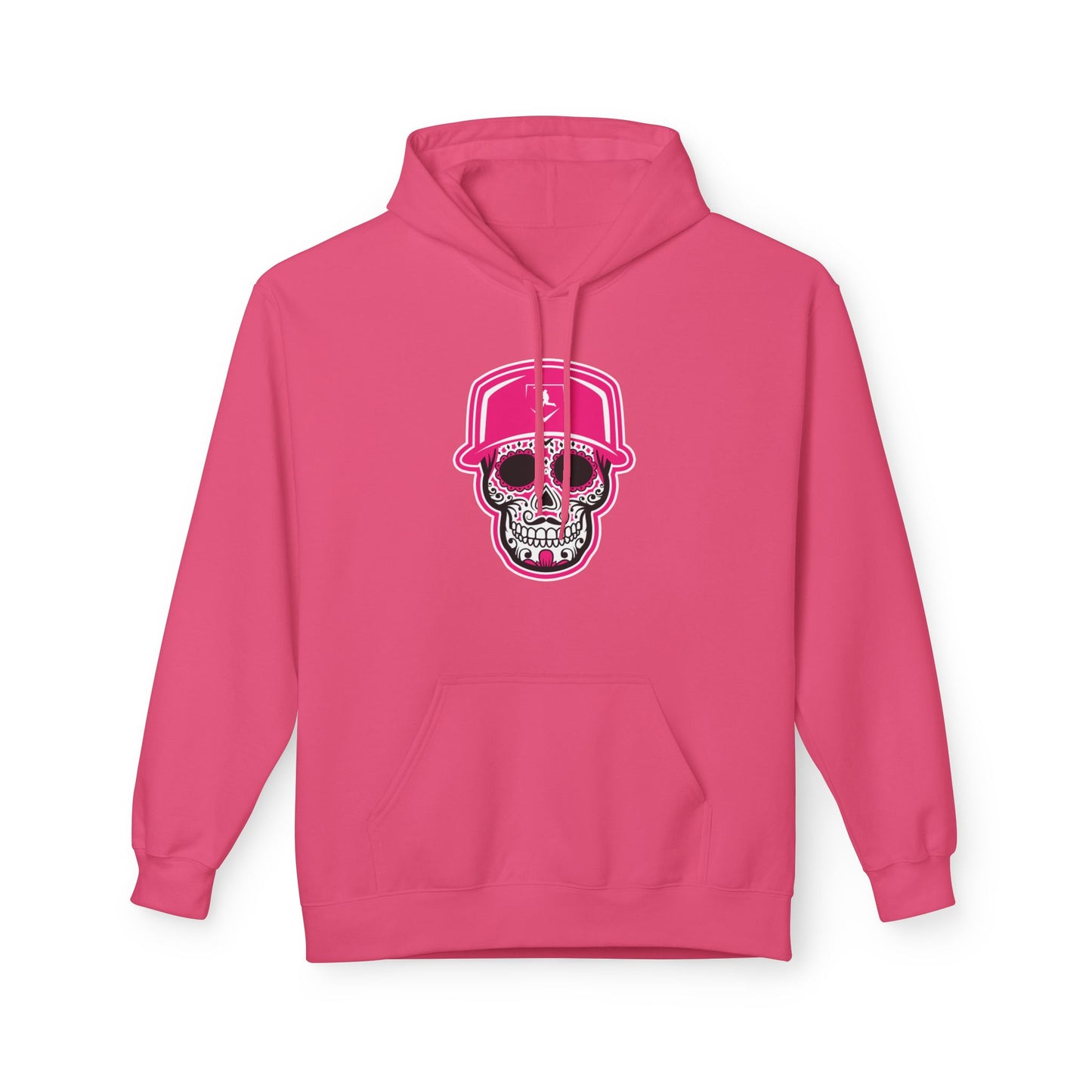 Day of The Dead | Pink Skull Mid-Weight Hoodie