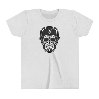 Youth | Day of the Dead | Black and White Skull Graphic Tee