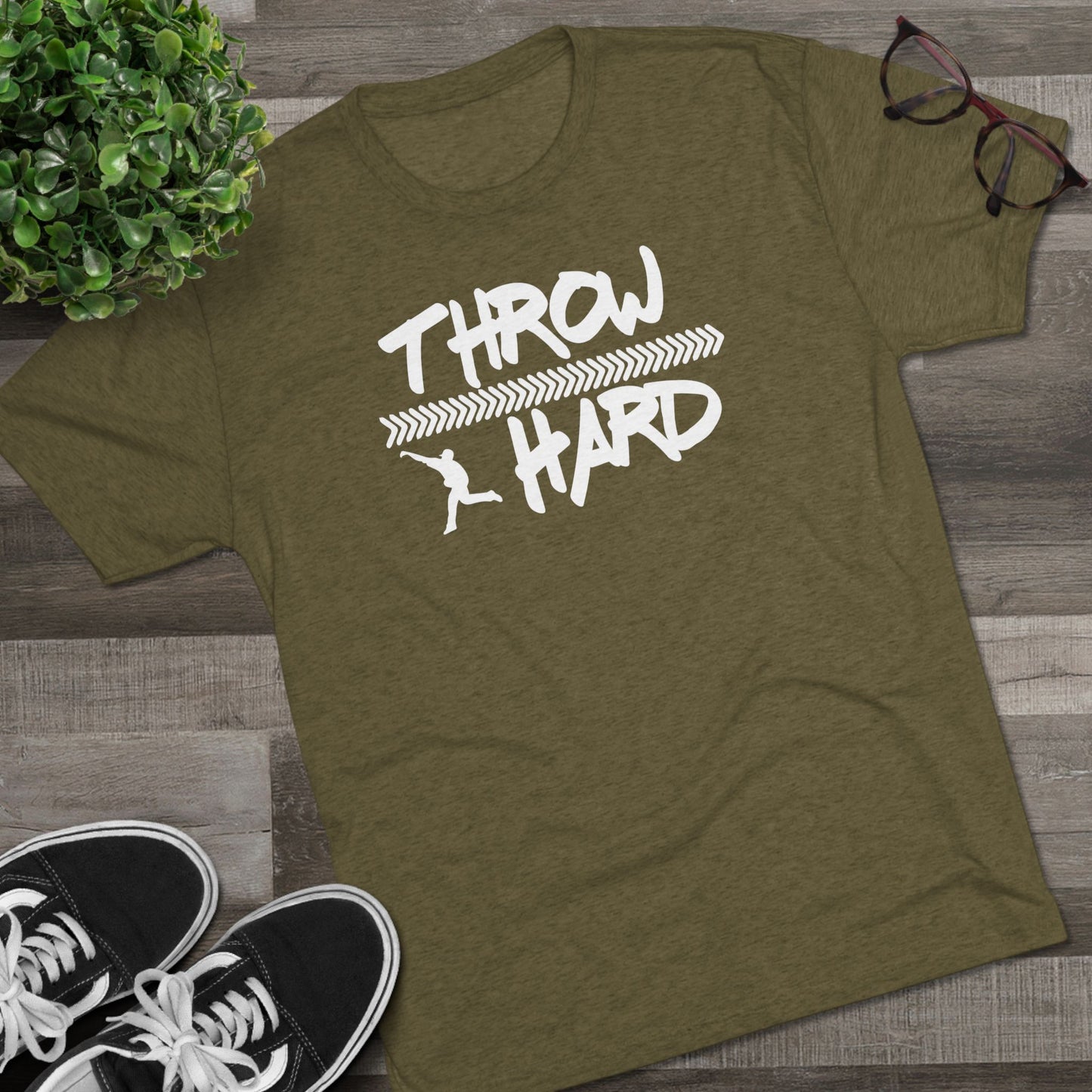 Throw Hard Graphic Tee - White Lettering