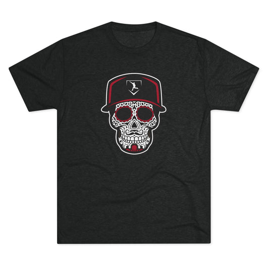 Day of the Dead | Black and Red Skull Graphic Tee