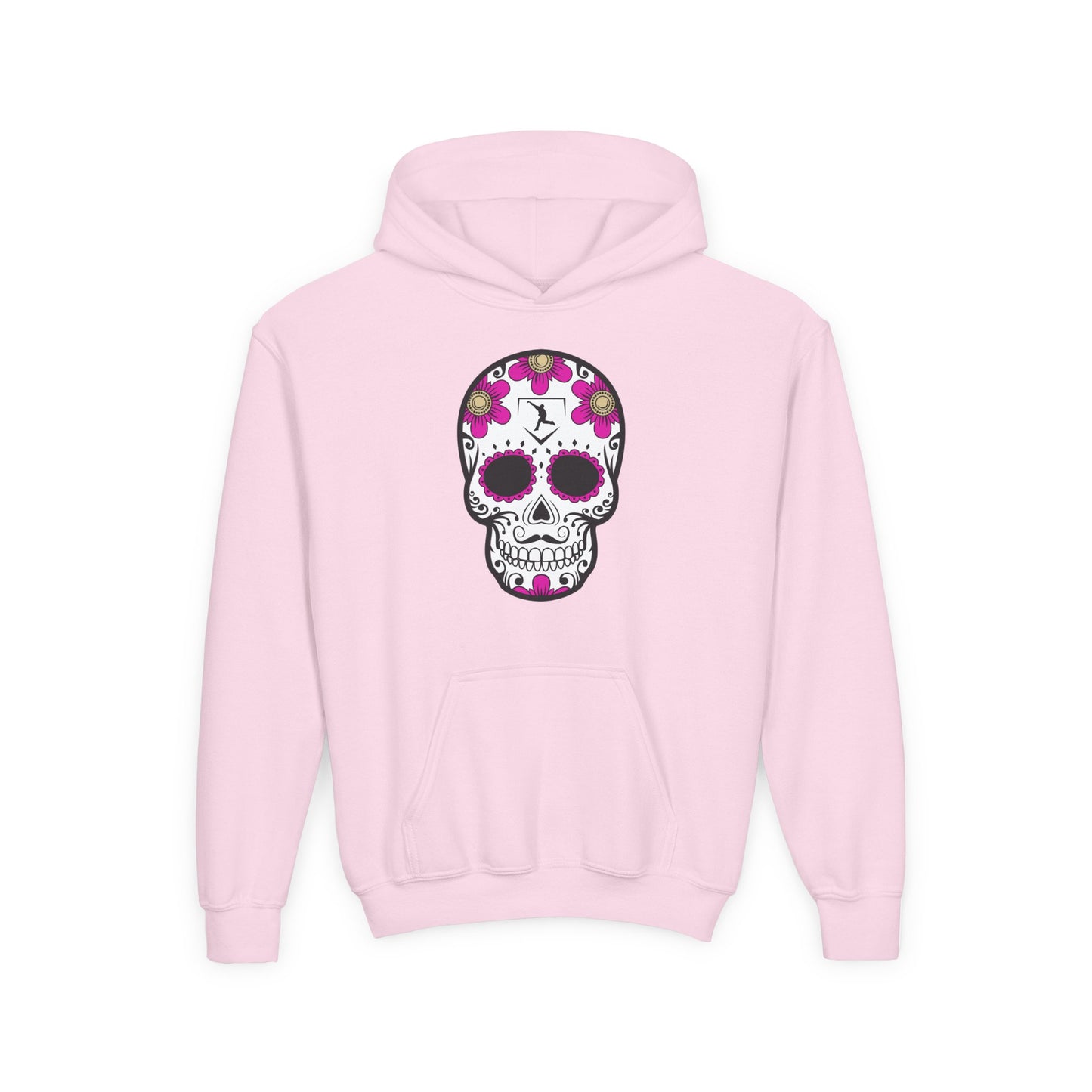 Youth | Day Of The Dead | Pink Flower Hoodie