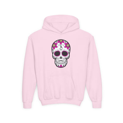 Youth | Day Of The Dead | Pink Flower Hoodie